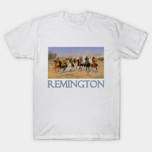 A Dash for the Timber by Frederic Remington T-Shirt